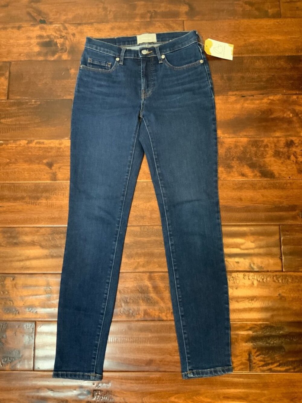 Everlane Blue Dark Wash Denim Skinny Jeans, Size 26